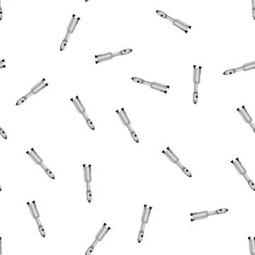 Pattern space rocket toy cartoon vector Stock Illustration
