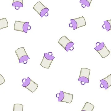 Pattern spacious diaper bag cartoon vector Stock Illustration
