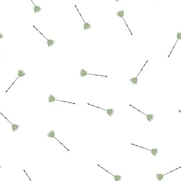 Pattern spade rake cartoon vector Stock Illustration