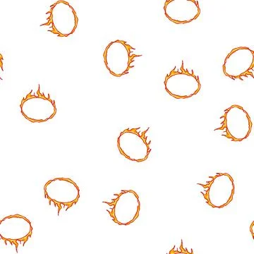 Pattern spark circle fire cartoon vector Stock Illustration