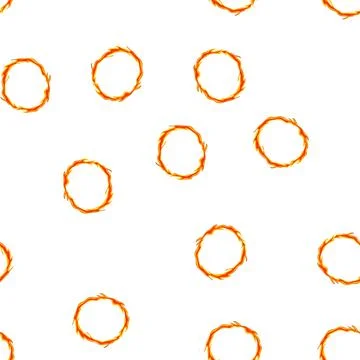 Pattern spark circle fire cartoon vector Stockillustratie