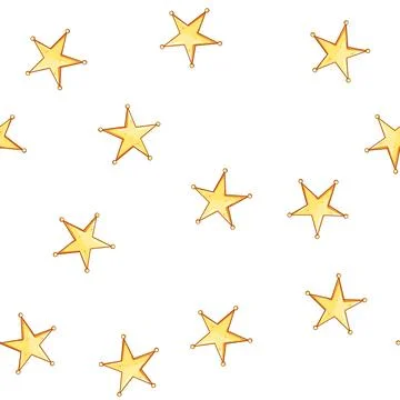 Pattern sparkle star cartoon vector Stockillustratie