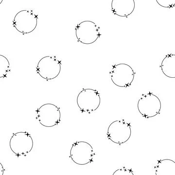 Pattern sparkle starry frame cartoon vector Stock Illustration