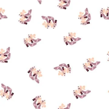 Pattern sparkly shoes wedding cartoon vector Stock Illustration
