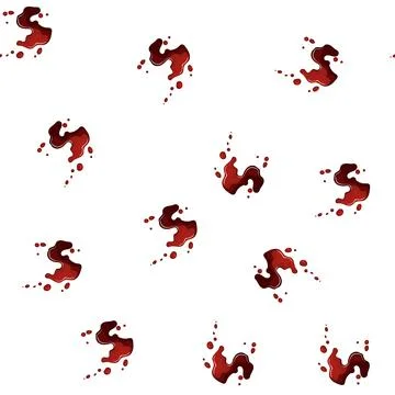 Pattern spatter blood stain cartoon vector Stock Illustration