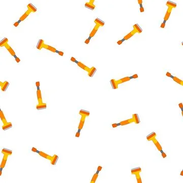 Pattern spatula paint scraper cartoon vector イラスト素材