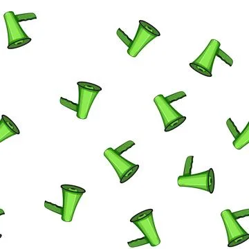 Pattern speak megaphone speaker cartoon vector Stock Illustration