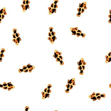 Pattern species clown fish cartoon vector Stock Illustration