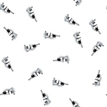 Pattern specimen microscope cartoon vector Stock Illustration