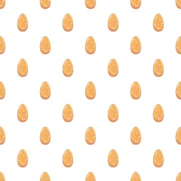 Pattern of speckled brown bird eggs Illustrazione stock