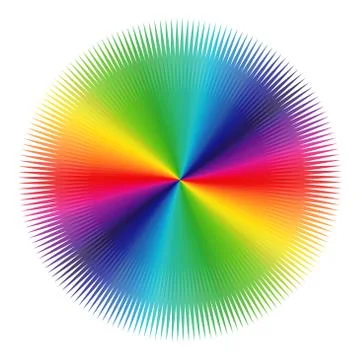 Pattern with spectrum colors over white Illustrazione stock