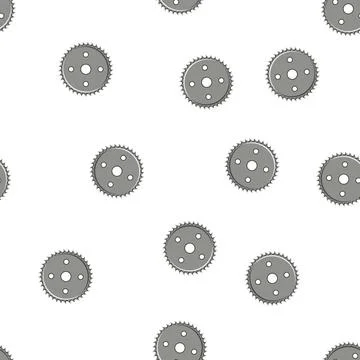 Pattern speed circular saw blade cartoon vector Stock Illustration