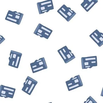 Pattern speed microsd card cartoon vector Stock Illustration