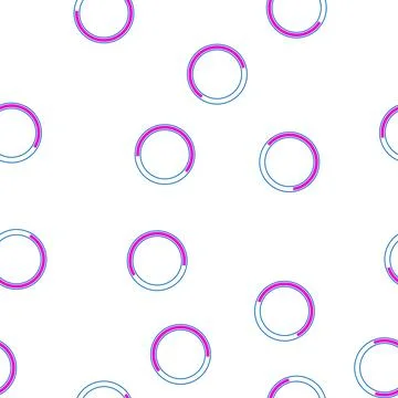 Pattern speed progress bar round cartoon vector Illustrazione stock