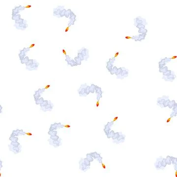 Pattern speed rocket smoke trail cartoon vector Stockillustratie