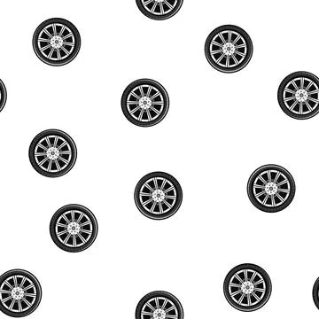 Pattern speed wheel car cartoon vector Stock Illustration