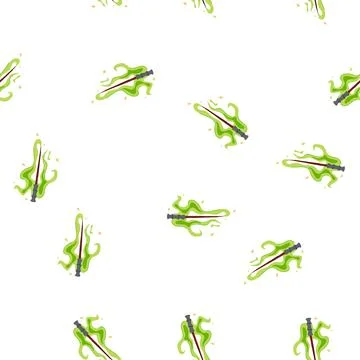 Pattern spell magic stick cartoon vector Stock Illustration