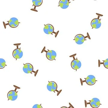 Pattern sphere globe cartoon vector Stock Illustration