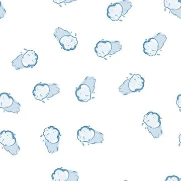 Pattern sphere snowball cartoon vector 스톡 일러스트