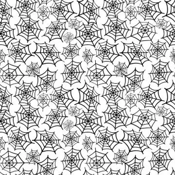The pattern of the spider web.Design for Halloween Stock Illustration