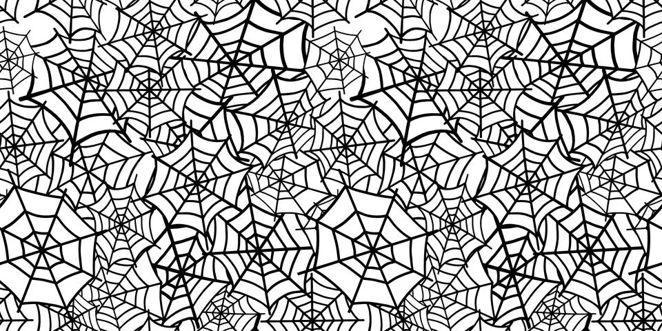 The pattern of the spider web.Design for Halloween Stock Illustration