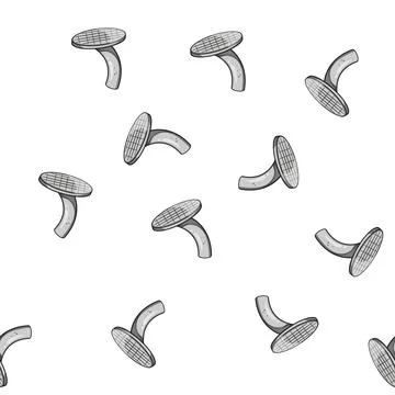 Pattern spike bent nail cartoon vector Illustrazione stock