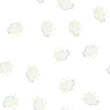 Pattern spill milk splash cartoon vector Stock Illustration