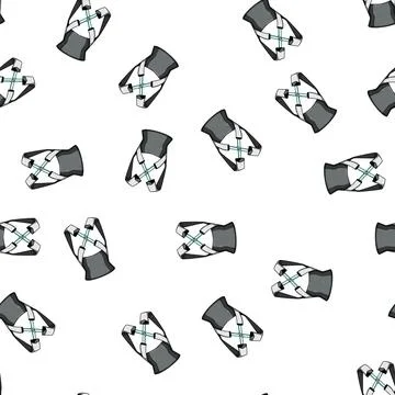 Pattern spine back posture corrector cartoon vector Stock Illustration