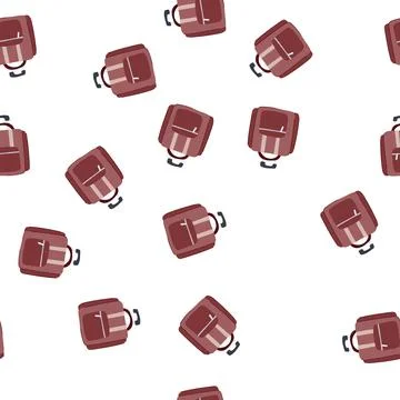 Pattern spinner carry on bag cartoon vector 库存插图