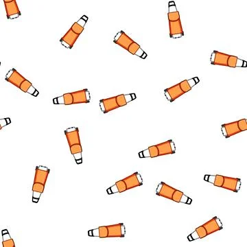 Pattern spinner trolley bag cartoon vector Stockillustratie