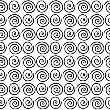 Pattern with spiral Stock Illustration