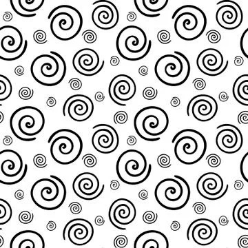 Pattern with spiral Stock Illustration