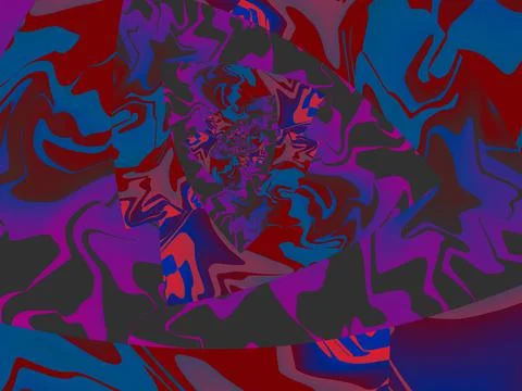 Pattern of spiral lines liquefy digital movement background 库存插图