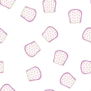 Pattern spit burp cloths cartoon vector Stock Illustration