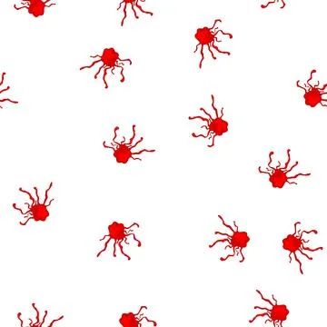 Pattern splash blood splatter cartoon vector Illustrazione stock