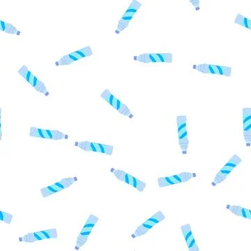 Pattern splash mineral water cartoon vector Illustrazione stock