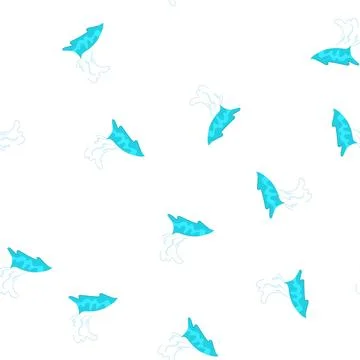 Pattern splash ocean waves cartoon vector Illustrazione stock