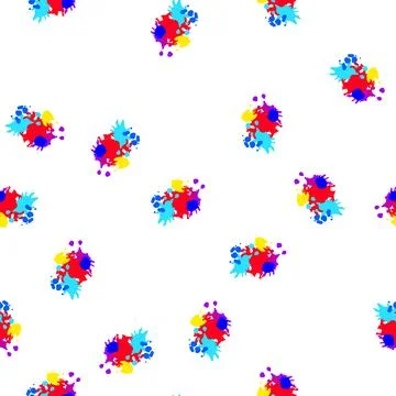 Pattern splash paint splatters cartoon vector 스톡 일러스트