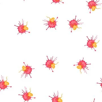 Pattern splash paint splatters cartoon vector Illustrazione stock