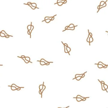 Pattern splice rope knot cartoon vector Illustrazione stock