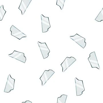 Pattern splintered glass broken shard cartoon vector Stock Illustration