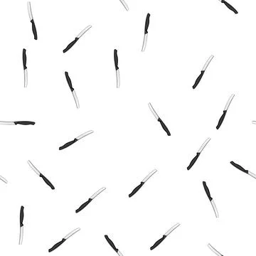 Pattern spoon knife cartoon vector Stock Illustration