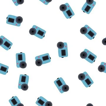 Pattern sport action camera cartoon vector Stock Illustration