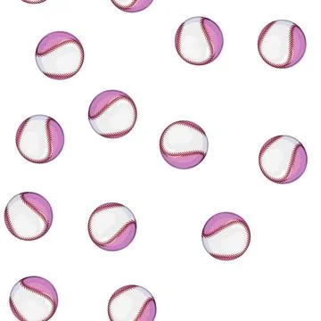 Pattern sport baseball ball cartoon vector Illustrazione stock