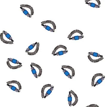 Pattern sport bicycle lock cartoon vector Illustrazione stock