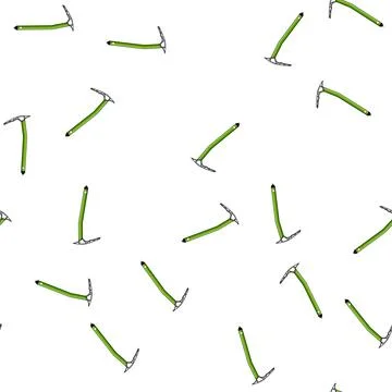 Pattern sport ice axe cartoon vector 스톡 일러스트