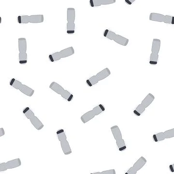 Pattern sport stainless bottle cartoon vector Stock Illustration