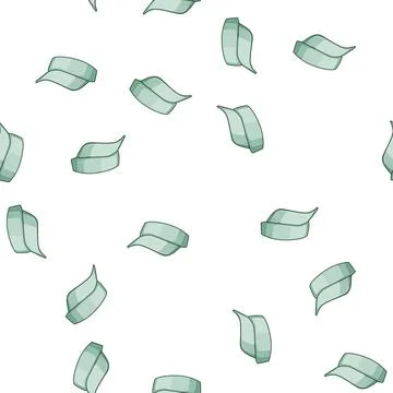 Pattern sports visor cap cartoon vector イラスト素材
