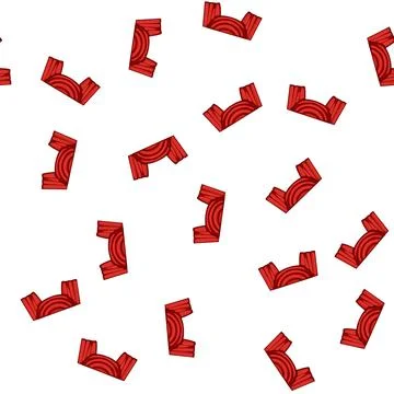 Pattern spotlight red curtain cartoon vector イラスト素材