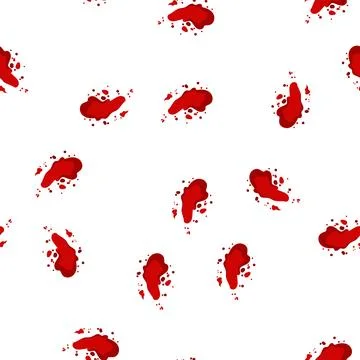 Pattern spray blood splatter cartoon vector イラスト素材